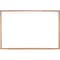 Ghent Dry Erase Board, Porcelain, 48 5/8 in, 96 5/8 in, Wood Frame, White, Matte M1W-48-4 - alternate 1