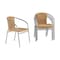 Flash Furniture 4PK Commercial Aluminum & Beige Rattan Stack Chair 4-TLH-020-BGE-GG - alternate 1