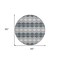 Homeroots 8' Gray Black And Green Round Geometric Washable Indoor Outdoor Area Rug 597904 - alternate 7