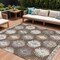 Homeroots 8' X 10' Brown Ivory And Taupe Southwestern Washable Indoor Outdoor Area Rug 615125 - alternate 1