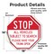 Signmission Stop All Vehicles Subject to Search, 18 inch X 18 inch, Vinyl Decal, 2PK OC-D-2PACK-18-244 - alternate 4