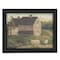Homeroots Stone Barn 1 Black Framed Print Wall Art 404682 - alternate 1