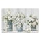 Homeroots 36" x 24" Watercolor Soft Pastel Bouquet Trio Canvas Wall Art 398912 - alternate 1