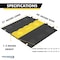 Atlas ADA Compliant Cable Protector Ramp, 1.3 in H, 37 in L, 40 in W, 5 Channel, Polyurethane CP-ADA-5CH-YB - alternate 6
