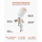 Vevor HVLP Air Spray Gun Gravity Feed Paint Sprayer Gun 3 Nozzles 1.3/1.4/1.7mm RF6000AG - alternate 6