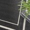 Homeroots 5' Black And Ivory Square Indoor Outdoor Area Rug 545943 - alternate 9