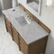 James Martin Vanities Brittany 60" Sgl Vanity, Pecan w/ 3 CM Victorian Silver Silestone Top w/FreePower Wireless Charger 655-V60S-PCN-FVSL - alternate 10