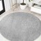 Jonathan Y Haze Solid Low-Pile Gray 4 ft Round Area Rug SEU100A-4R - alternate 1
