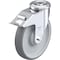 Blickle Kingpin Swivel Caster, TPR, 8", Brake LER-TPA 200KA-FI - alternate 1