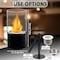 Edendirect 5 in. Tabletop Ventless Bioethanol Fireplace, Black Round Stainless Steel Burner Cup ZR-06-910 - alternate 6