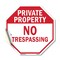Signmission Private Property No Trespassing, 10 Inch X 10 Inch, Vinyl Decal OC-D-10-161 - alternate 1
