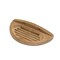 Homeroots Traditional Solid Teak Wall Mount Oval Soap Dish 475843 - alternate 6