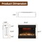 Edendirect 36 in. 5120BTU Wall Mount Electric Fireplace, 750W/1500W, Heat 400 sq. ft, Blower Hea ZR-TS36ZS - alternate 8