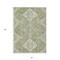 Homeroots 3' X 5' Artichoke Green Beige And Ivory Medallion Washable Indoor Outdoor Area Rug 589020 - alternate 9