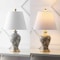 Jonathan Y Grace 24" French Country Cottage Ceramic/Iron Floral Urn LED Table Lamp, Multi/Gold JYL3009A - alternate 14