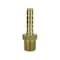 Milton Hose End Fitting, 1/4 Mnptx1/4 Id, PK100, Brass, 100 PK 600BK - alternate 1