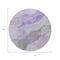Homeroots 8' Lavender And Gray Round Abstract Washable Indoor Outdoor Area Rug 631835 - alternate 6