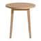 Alaterre Furniture Alaterre Lusso Outdoor Side Table with Slatted Top for Patio or Poolside Natural Finish 80-OUTD-LUSSO-SDTB - alternate 1