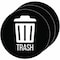 Hls Commercial 3-Pack Vinyl TRASH Decal Sticker Set, UV-Resistant HLSKERTRASH3 - alternate 1