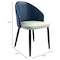 Leisuremod Paradiso Collection Modern Dining Seat in Blue with White Seat PC50BUW - alternate 7