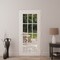 Vdomdoors Front Exterior Prehung Metal-Plastic Door Clear Glass / MANUX 8355 White Silk / Office Commercial a MANUX8355EXD-WS-W36xH80-LH-I - alternate 4
