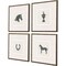 Homeroots Set Of Four Equestrian Gold Framed Print Wall Art, 4PK 525912 - alternate 1