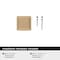 Amerock Eleva 1-3/16 inch (30mm) Length Champagne Bronze Cabinet Knob, 25PK 25VMP37021CZ - alternate 3
