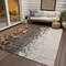 Homeroots 5' X 8' Ivory Gray And Gold Abstract Washable Indoor Outdoor Area Rug 582525 - alternate 9