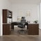 Bestar U Shaped Desk U-Shape Desk, 93-39/64" D X 65.9" H, 65" W X Melamine, Dark Chocolate 52414-79 - alternate 7