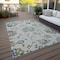 Homeroots 5' X 8' Taupe Navy Blue And Denim Blue Floral Washable Indoor Outdoor Area Rug 589507 - alternate 8