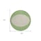 Homeroots 8' Green And Gray Round Striped Washable Indoor Outdoor Area Rug 597159 - alternate 7