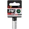 Performance Tool 1/4 In Dr. Socket 7/16 In, W36014 W36014 - alternate 2