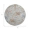 Homeroots 8' Midnight Ivory And Coffee Round Abstract Washable Indoor Outdoor Area Rug 643597 - alternate 7