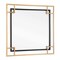 Homeroots 22" Gold And Black Metal Multi Square Accent Mirror 574030 - alternate 9