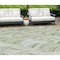 Homeroots 9' X 12' Sage Artichoke Green And Mint Green Geometric Washable Indoor Outdoor Area Rug 589246 - alternate 1