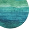 Homeroots 8' Teal Blue And Green Round Abstract Washable Indoor Outdoor Area Rug 618162 - alternate 8