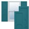 Ekena Millwork True Fit PVC Center Circle Arts & Crafts Fixed Mount Shutters, Antigua, 12W x 32H, PR TFP001AC12X032AN - alternate 1
