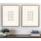 Homeroots Set Of Two Portrait Intaglio I Silver Framed Print Wall Art, 2PK 526067 - alternate 4