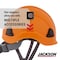 Jackson Safety Climbing Inspired Hard Hat, HDPE, 6 Point Rapid Dial, Orange 20903 - alternate 5