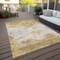 Homeroots 3' X 5' Gold Brown And Beige Abstract Washable Indoor Outdoor Area Rug 599490 - alternate 9
