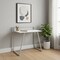 Homeroots 30" White and Gray Computer Desk 333374 - alternate 5