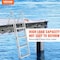 Vevor Aluminum Dock Ladder Boat Dock Ladder 30-38in Height Adjustable 4 Steps FT-04 - alternate 5