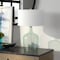 Homeroots 24" Blue Glass Gourd Table Lamp Coastal With White Drum Shade 524510 - alternate 7