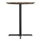 Flash Furniture Commercial 36" Natural HPL Tabletop with Black Bar Height X Base ST-RD36-NAT-T3030B-GG - alternate 9