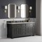 James Martin Vanities Brookfield 72" Double Vanity, Black Onyx, w/ 3 CM Siberian Silestone Top 547-V72-BKO-3SFR - alternate 7