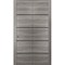 Sartodoors Sliding Closet Bi-fold Doors, Planum 0015 Ginger Ash and Aluminum Strips, Sturdy Tracks Moldings Tr PLANUM0015BF-GA-64 x 84 (2* 32x84) - alternate 1