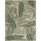 Homeroots 9' X 12' Ivory And Green Palm Leaf Indoor Outdoor Area Rug 551428 - alternate 1