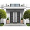 Vdomdoors Front Exterior Prehung Metal-Plastic Double Doors / MANUX 8088 Antracite / Office Commercial and Re MANUX8088DEXD-ANT-RH-W72xH80 - alternate 3