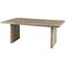 Homeroots 80" Gray Solid Wood Sled Base Dining Table 380455 - alternate 1