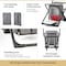 Arrowhead Outdoor Backpackable Fishing and Camp Chair with Backrest and 25-Can Cooler, Gray KKS0325U - alternate 8